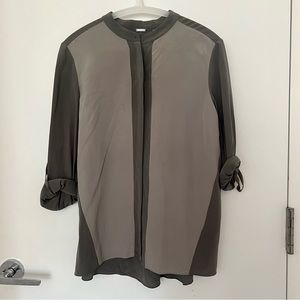 Elie Tahari Women’s Long-Sleeve Shirt Gray